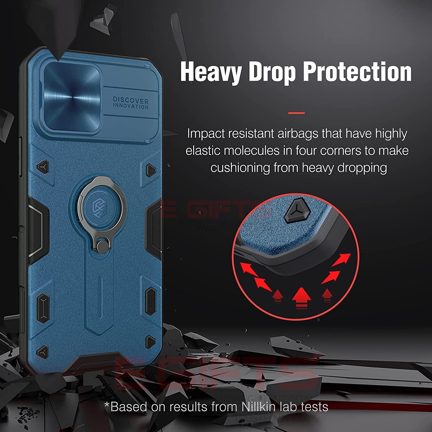 Nillkin iphone 15 pro camera shield armor case - Image 6