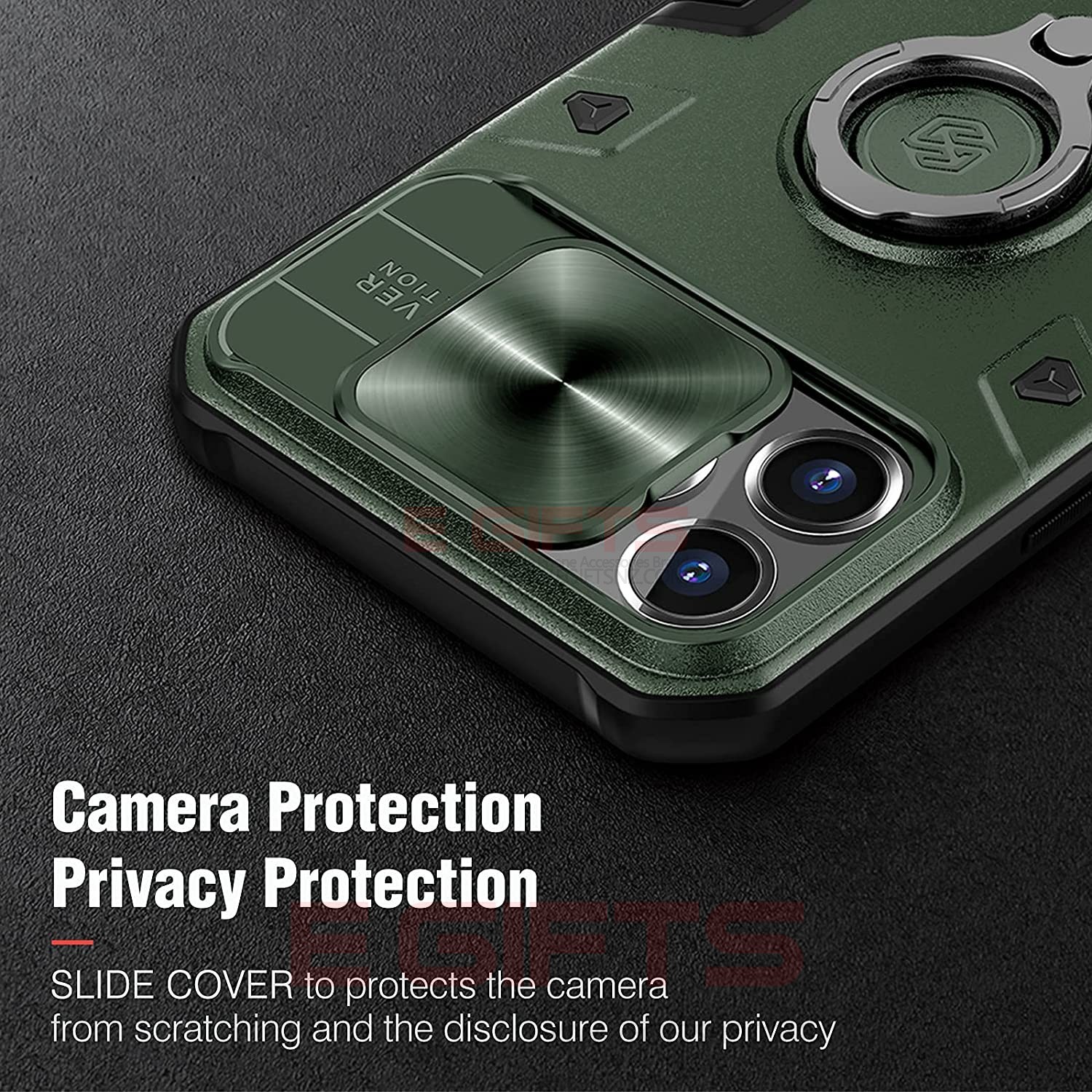 Nillkin iphone 15 pro camera shield armor case - Image 4