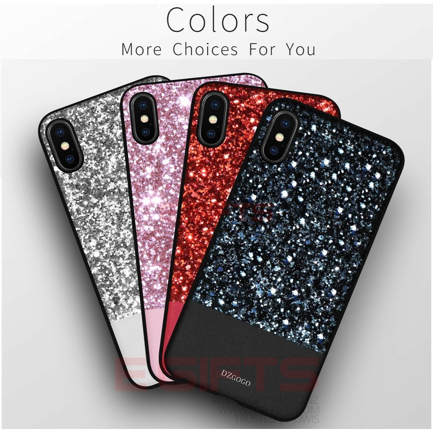 iPhone XS Max Dzgogo Sparkle Glitter Back Cover - Image 2