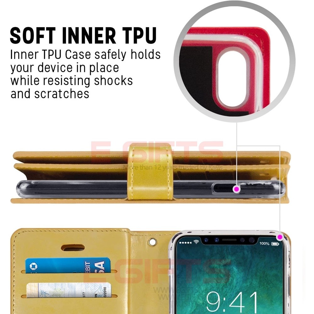 iPhone 12/12 Pro Mercury Goospery Mansoor Diary Wallet Case - Image 6