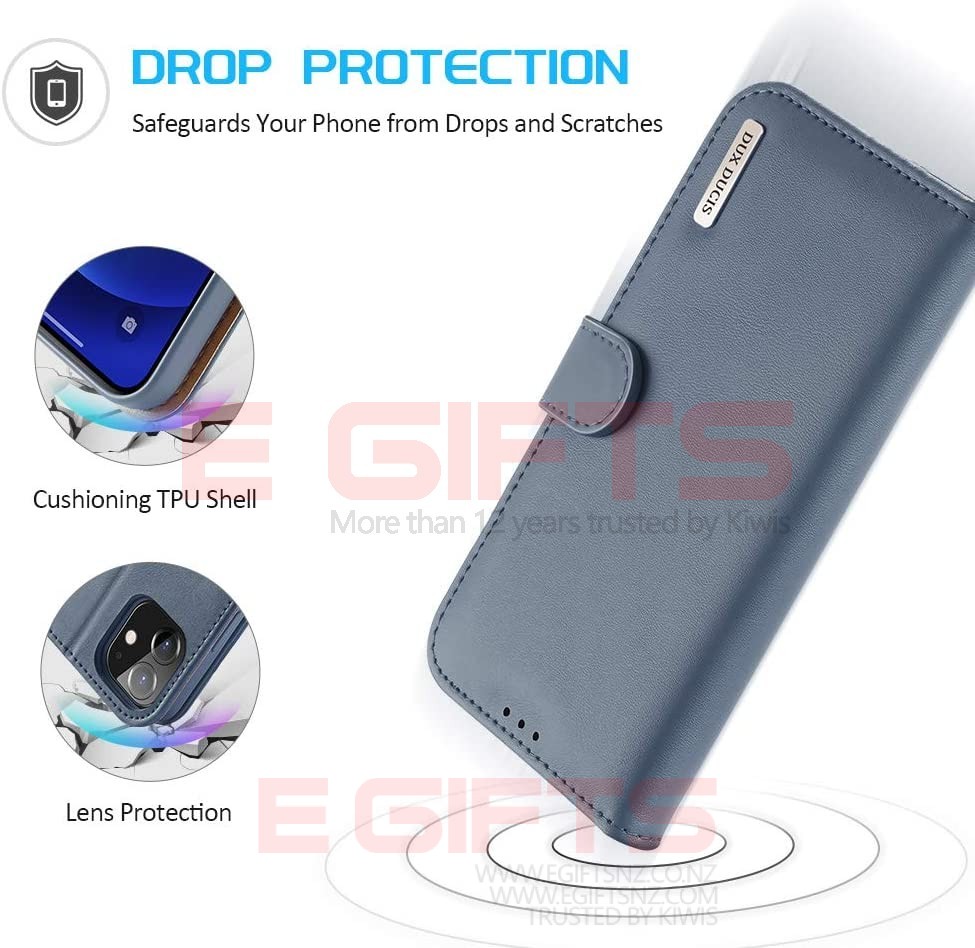 iPhone 12 Pro Max DUX Hivo Genuine Leather Wallet Case - Image 17