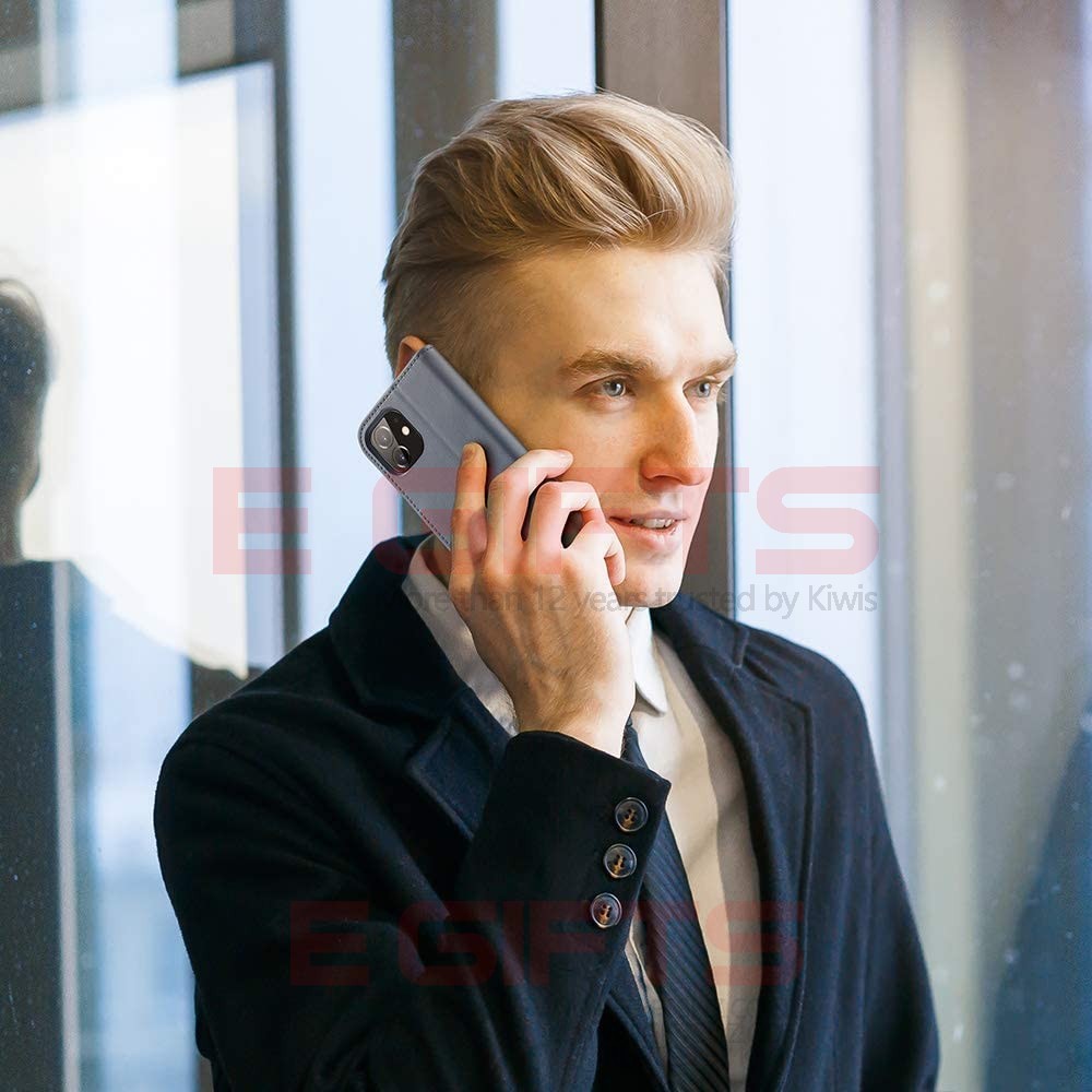 iPhone 12 Pro Max DUX Hivo Genuine Leather Wallet Case - Image 16