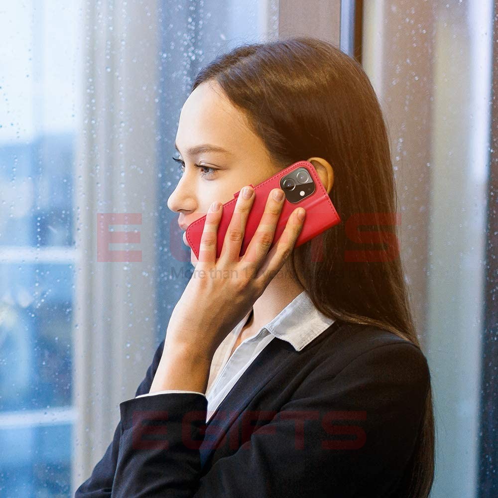 iPhone 12 Pro Max DUX Hivo Genuine Leather Wallet Case - Image 5