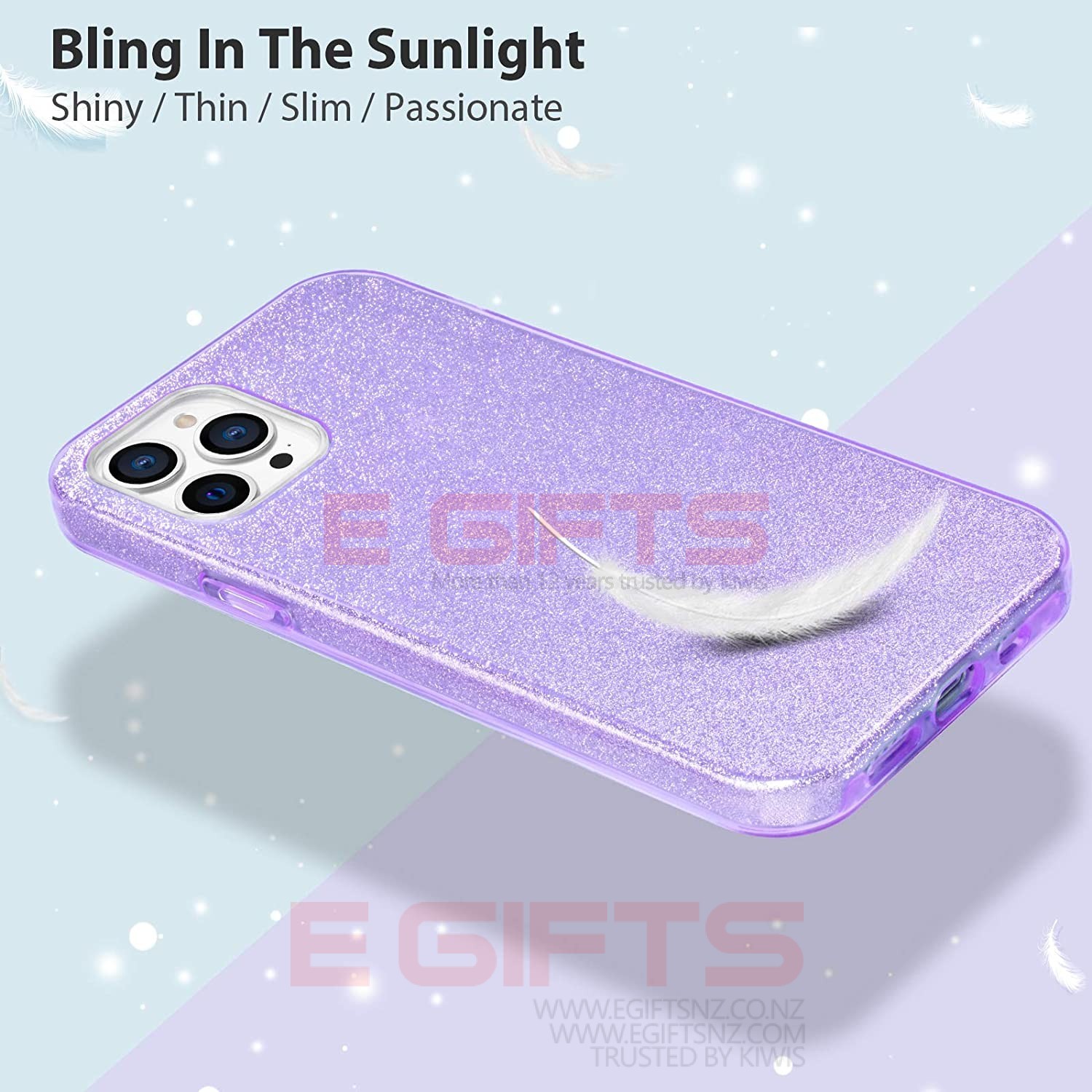 iPhone 12 Pro Max Slim Bling Back Cover - Image 18
