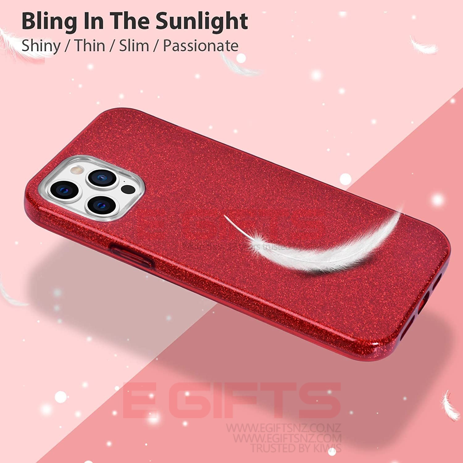 iPhone 12 Pro Max Slim Bling Back Cover - Image 17