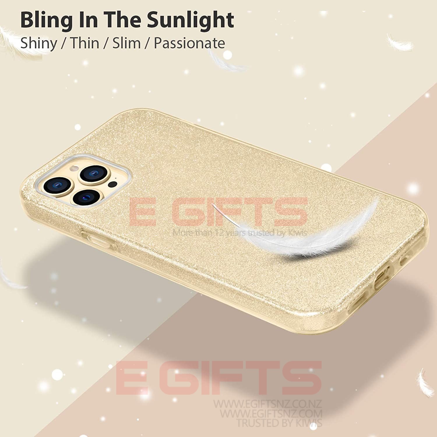 iPhone 12 Pro Max Slim Bling Back Cover - Image 16