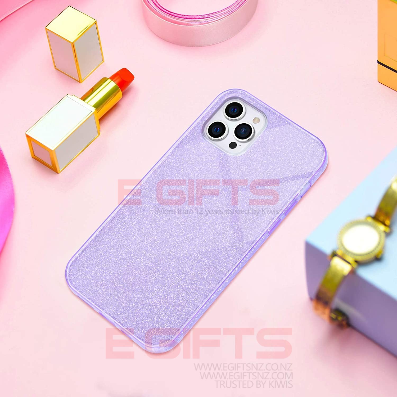 iPhone 12 Pro Max Slim Bling Back Cover - Image 13
