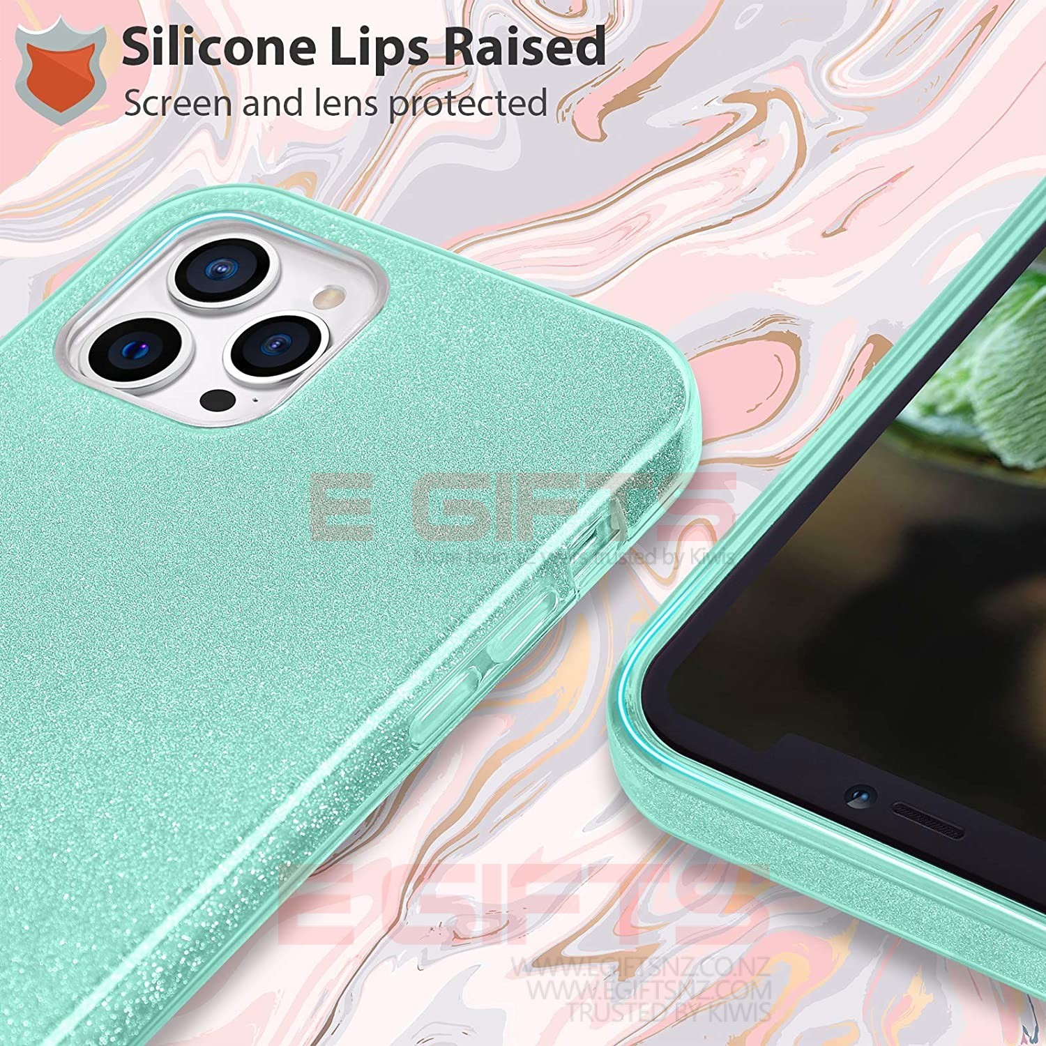 iPhone 12 Pro Max Slim Bling Back Cover - Image 10