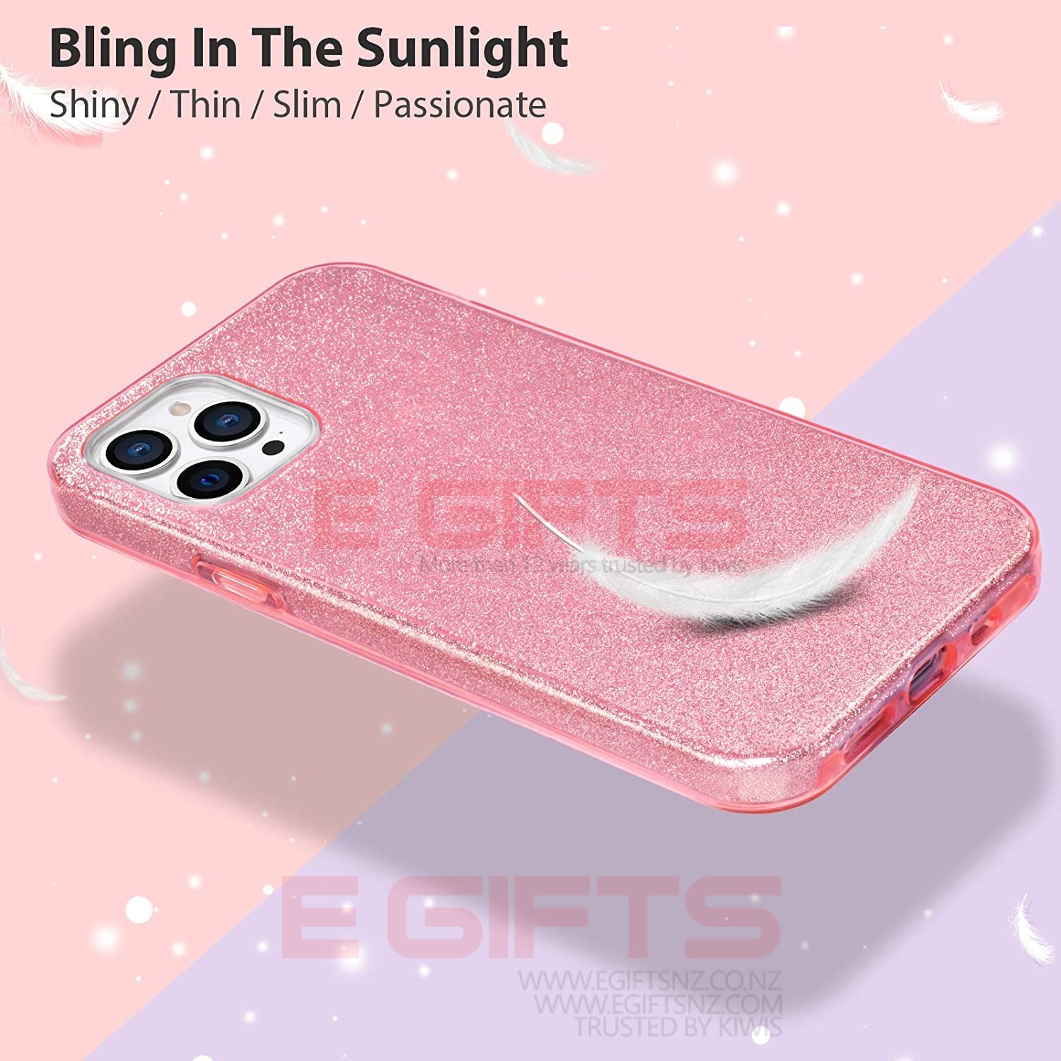 iPhone 12 Pro Max Slim Bling Back Cover - Image 25