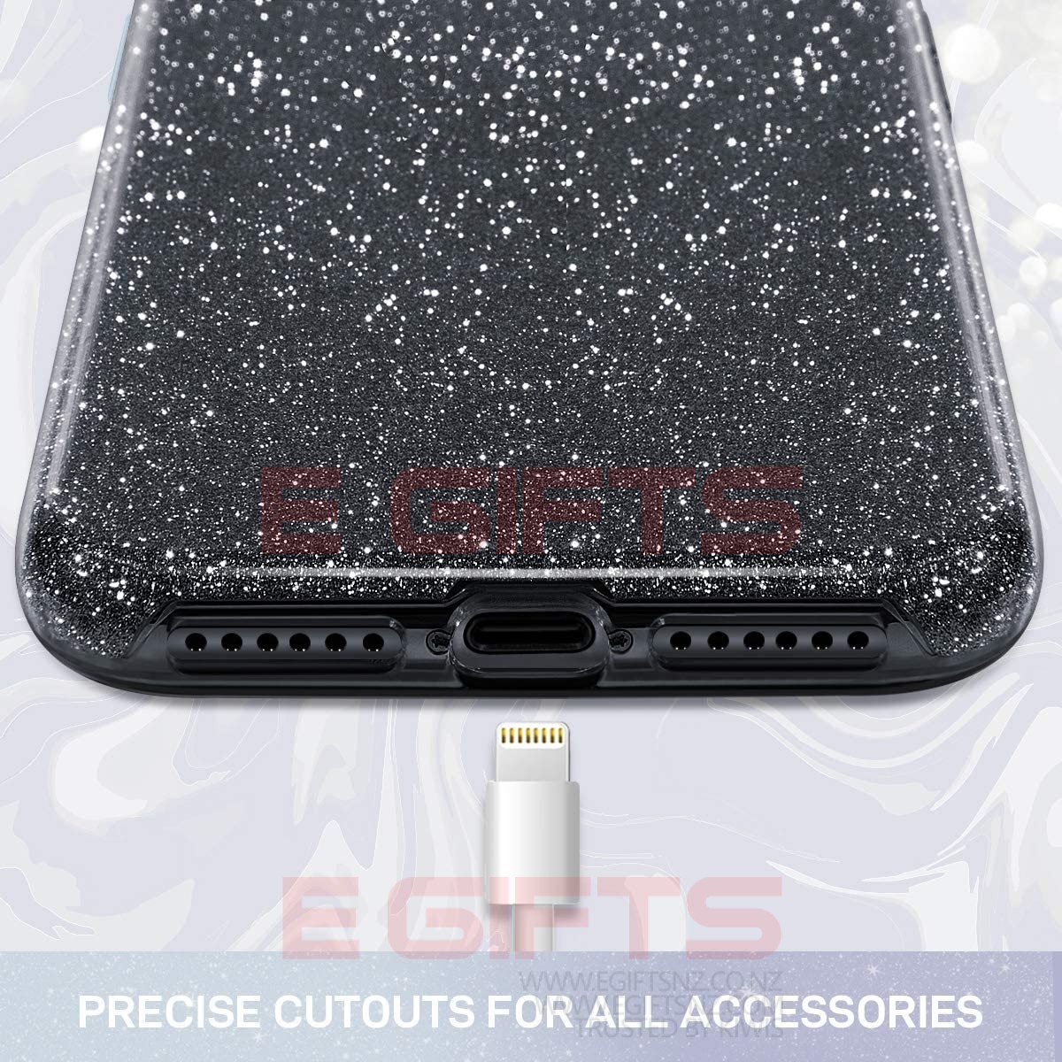 iPhone 12 Pro Max Slim Bling Back Cover - Image 24