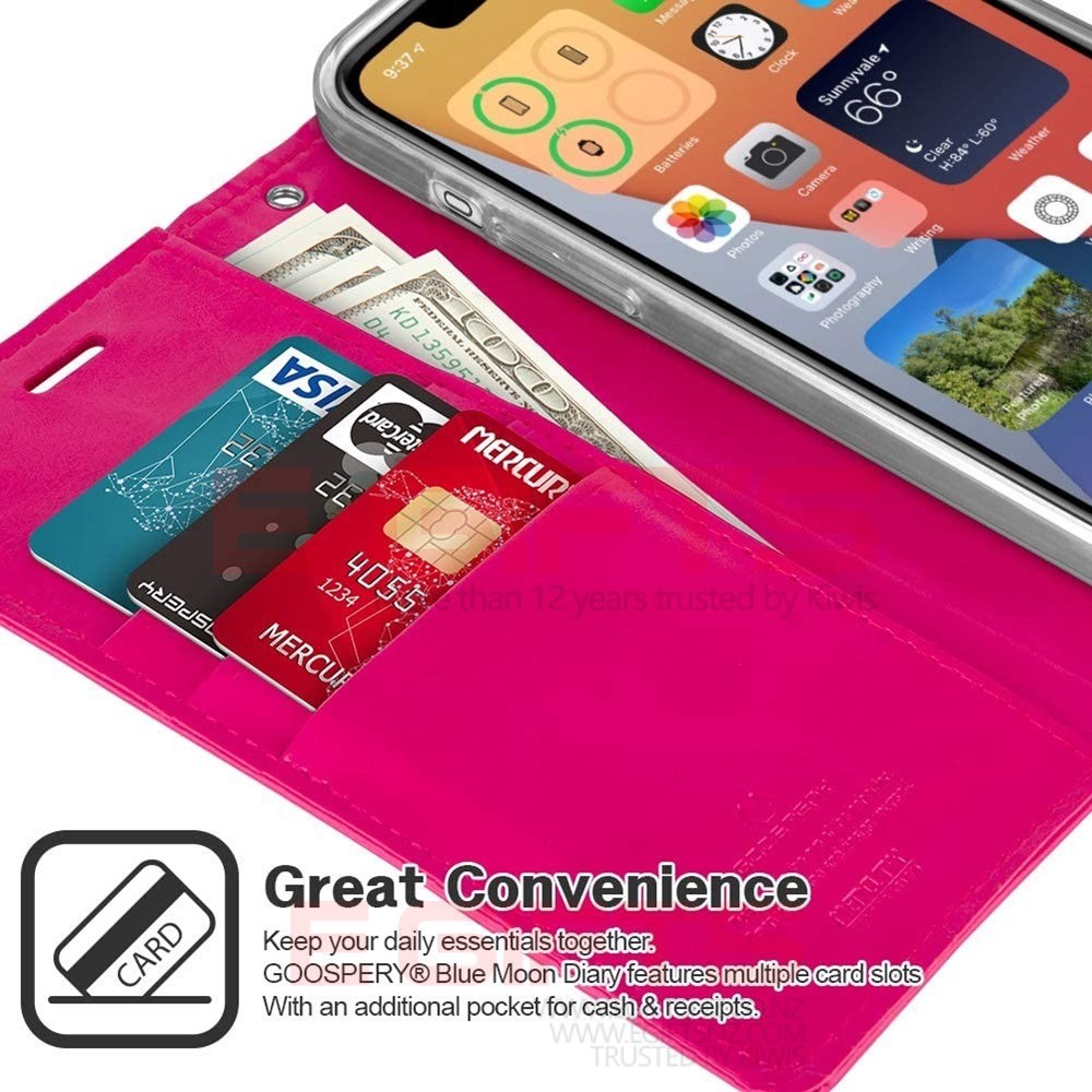 SAMSUNG Note 8 Goospery Blue Moon Wallet Case - Image 5