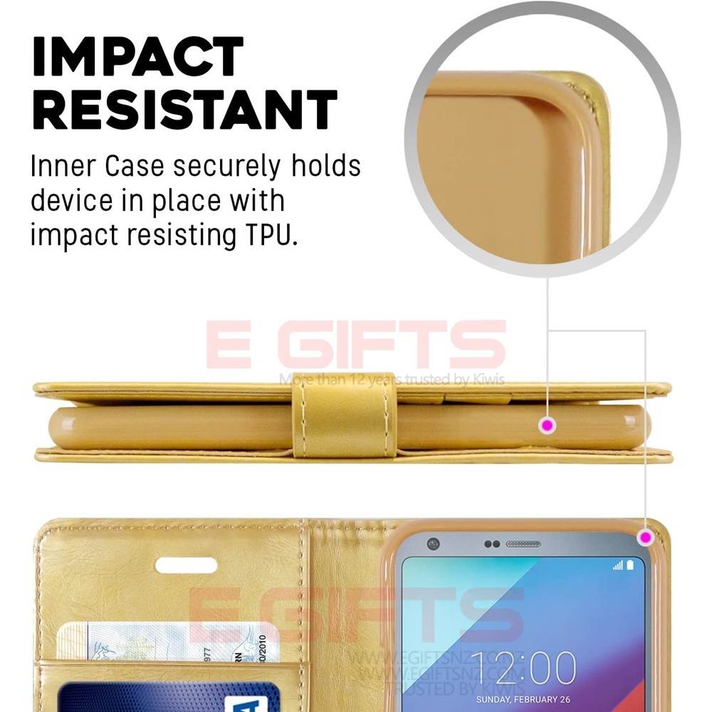 SAMSUNG Note 8 Goospery Blue Moon Wallet Case - Image 3