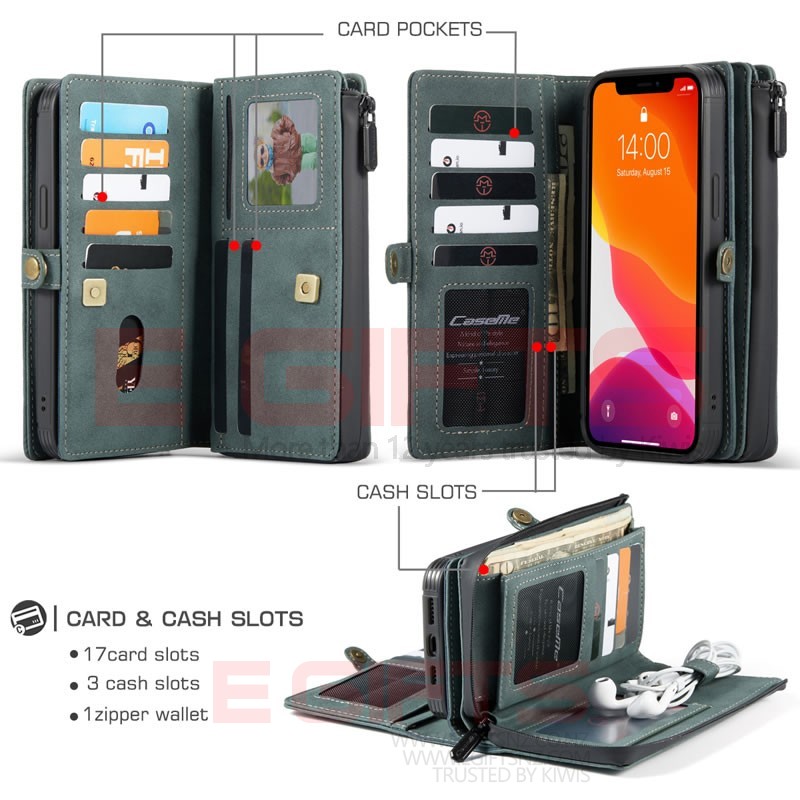 iPhone 12 Pro Max Caseme Song Detachable Wallet Case - Image 16