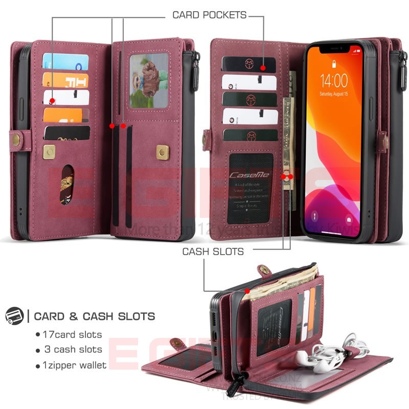 iPhone 12 Pro Max Caseme Song Detachable Wallet Case - Image 11