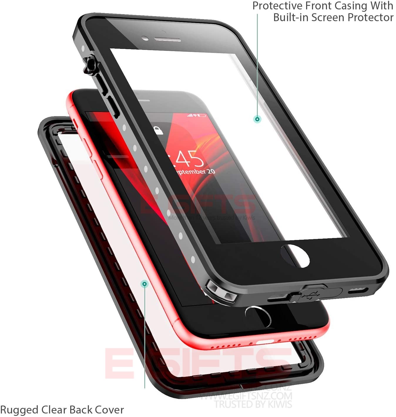 iPhone 7/8/SE 2020 Redpepper IP68 Waterproof Full Body Case - Image 4