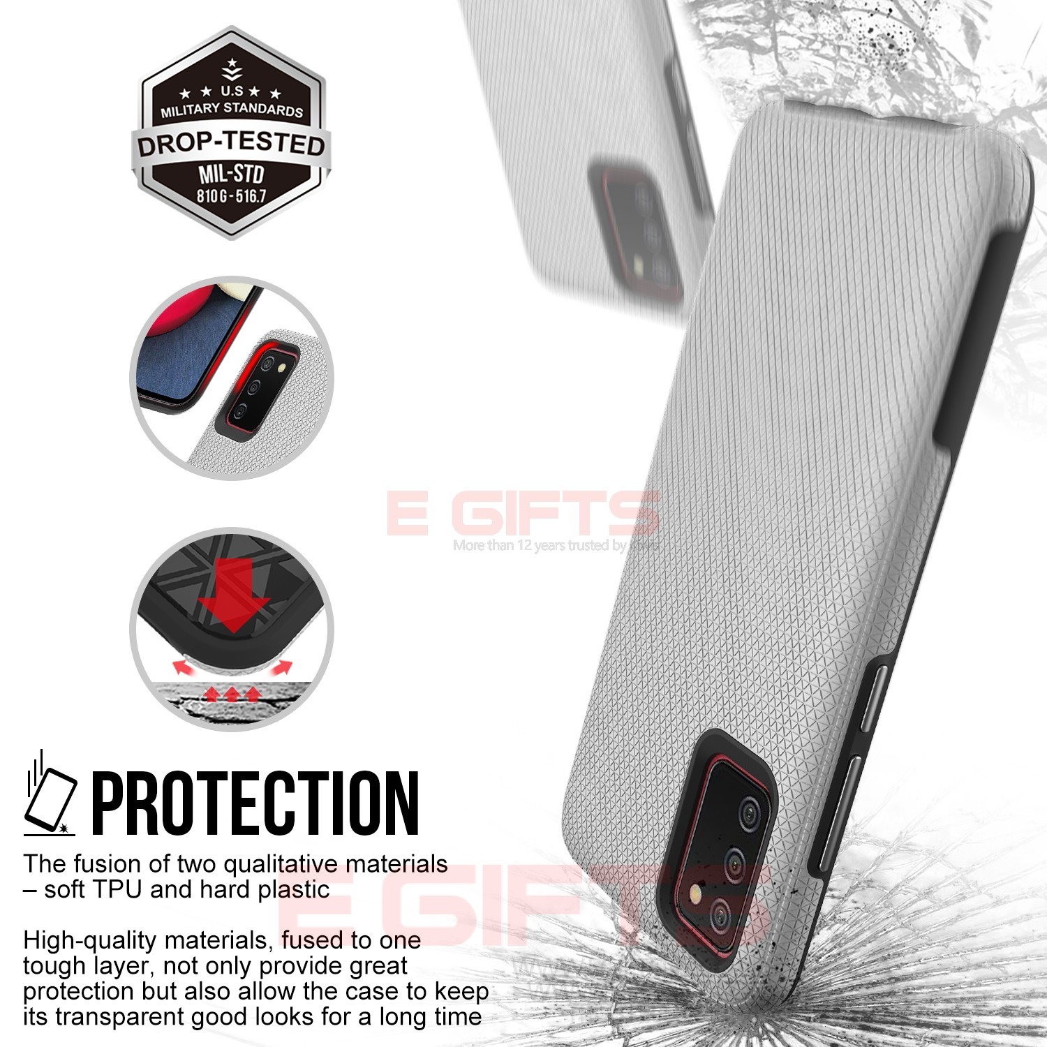 Samsung A02S Triangle Tough Case - Image 2