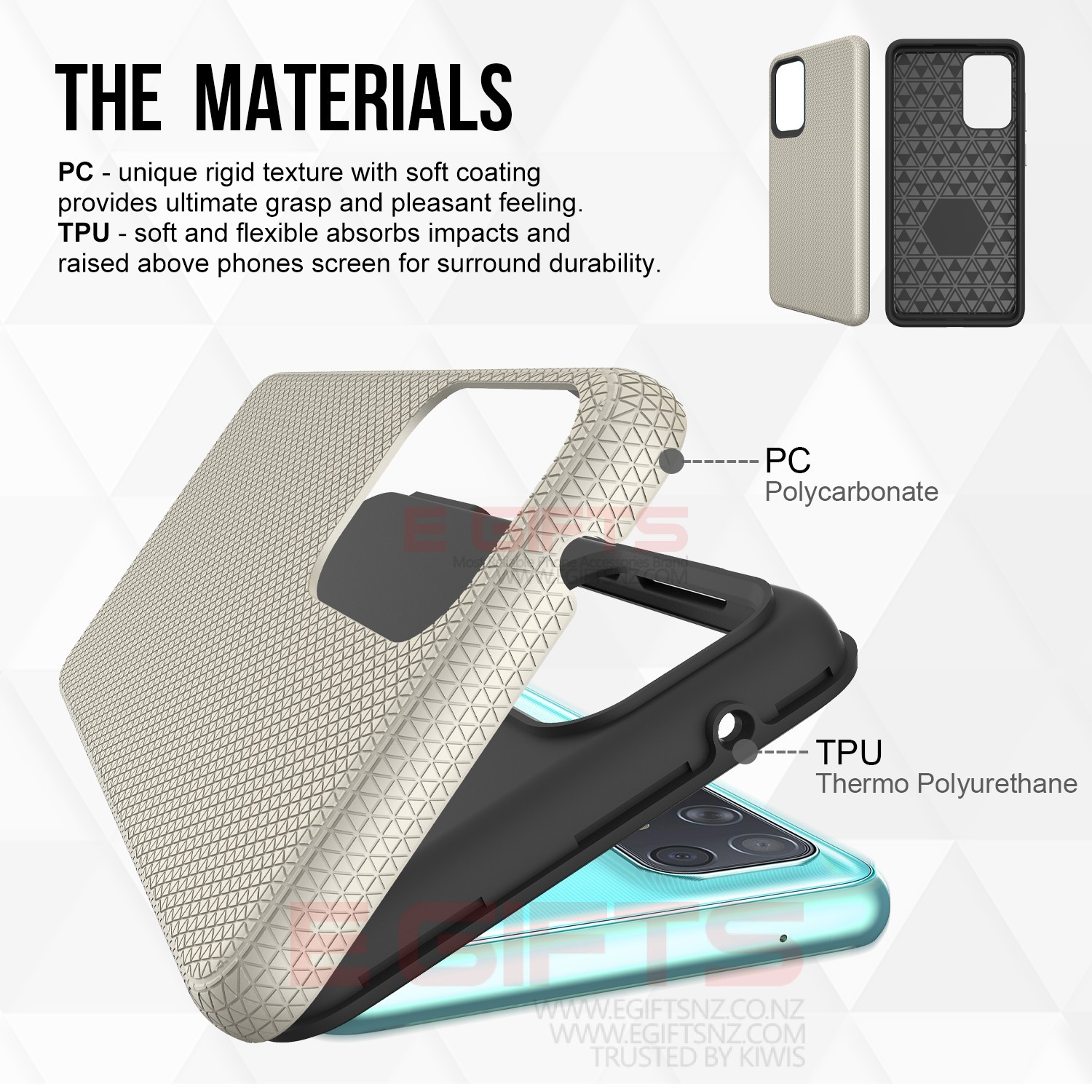 SAMSUNG A72 Military Grade Triangle Case - Image 4