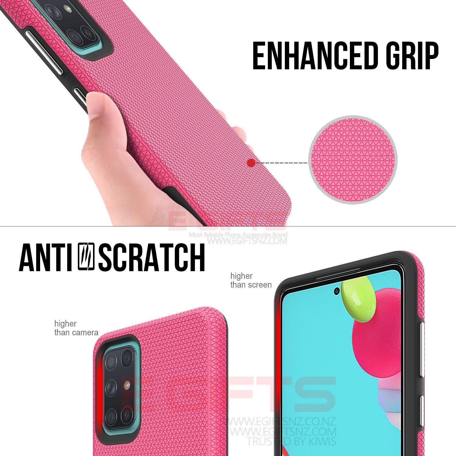 SAMSUNG A72 Military Grade Triangle Case - Image 3