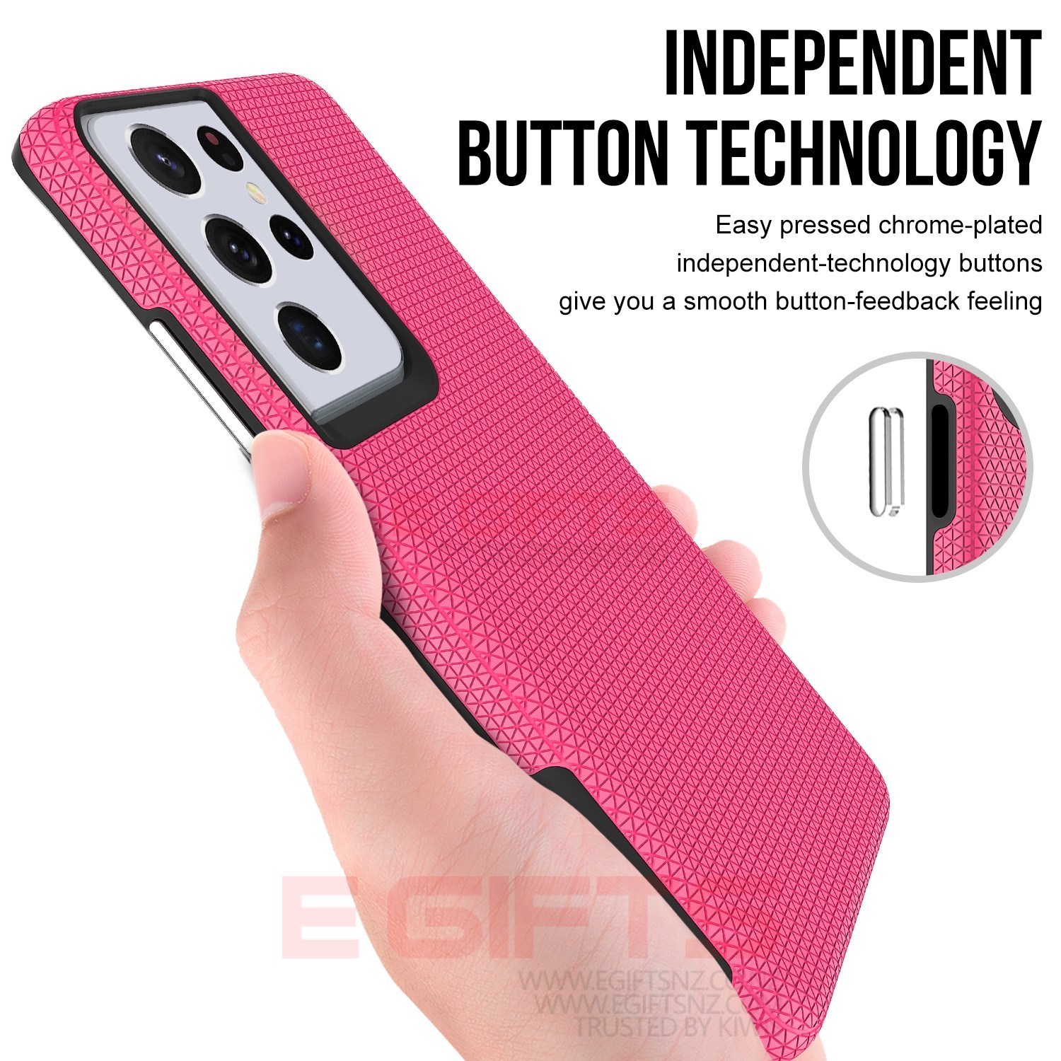 SAMSUNG S21 Ultra Military Grade Triangle Case - Image 4