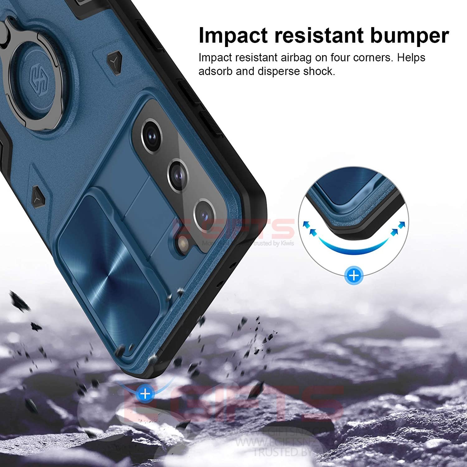 Samsung S21 Plus Nillkin Camera Shield Armor Case - Image 6