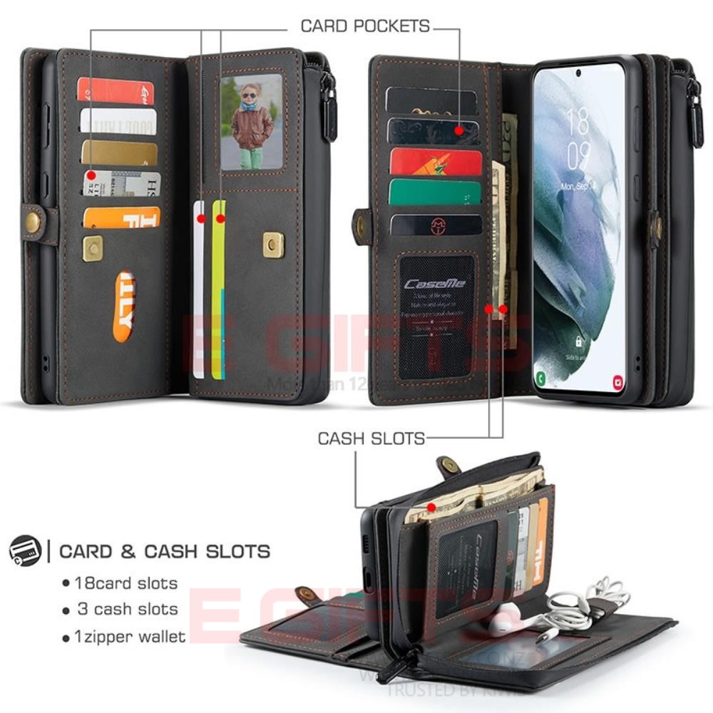 Samsung S21 Ultra Caseme Song Multi-function Detachable Wallet Case - Image 5