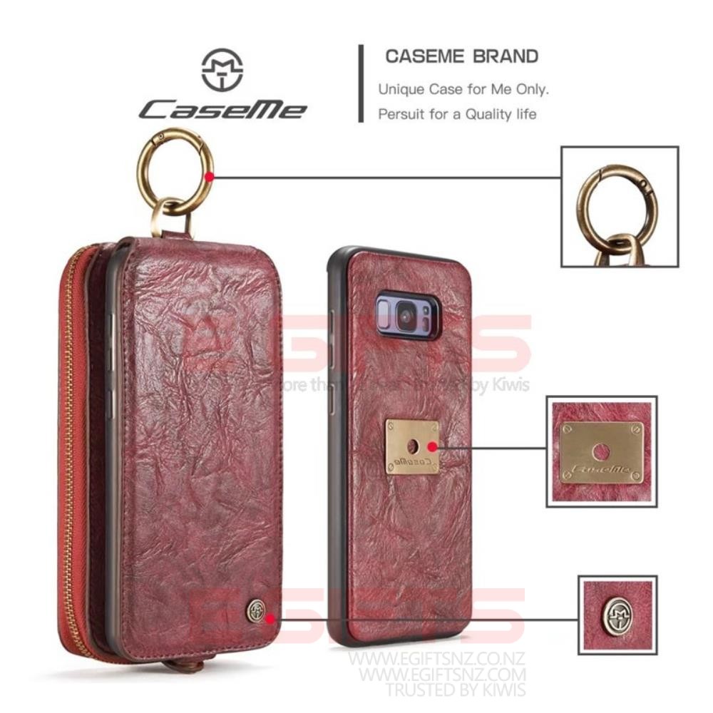 Samsung Galaxy S8 Plus Caseme Detachable Zipper Wallet - Image 3