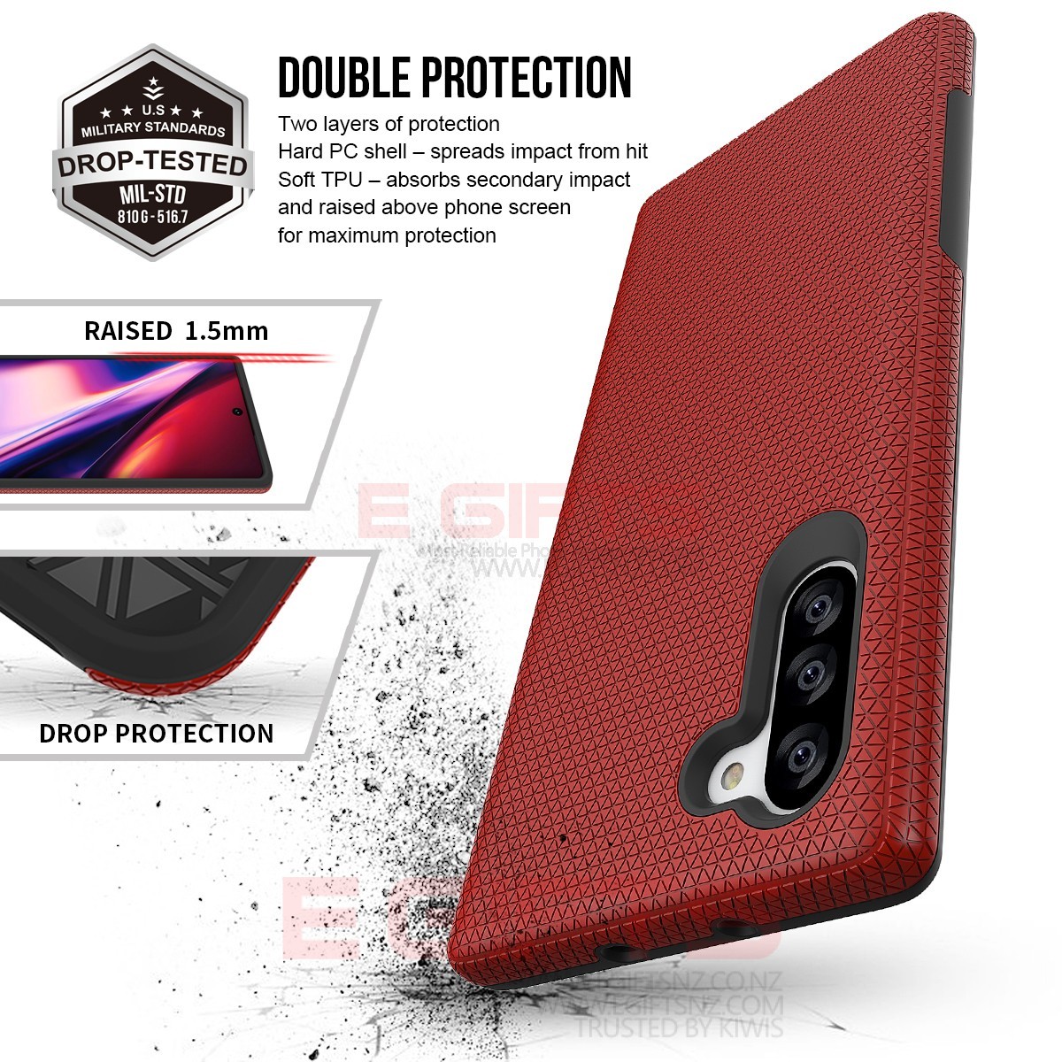 Samsung Note10 Military Grade Triangle Case - Image 2