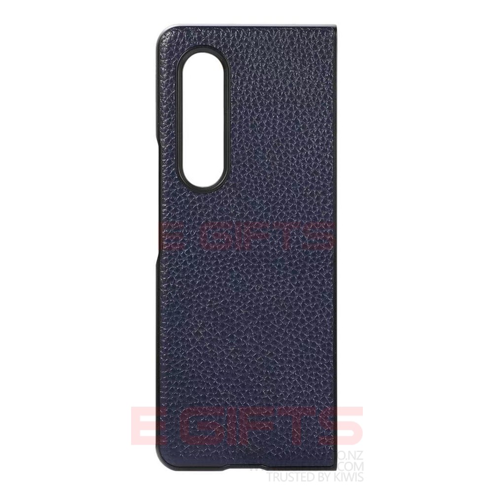 Samsung Galaxy Z Fold 3 Genuine Leather Flip Case - Image 2