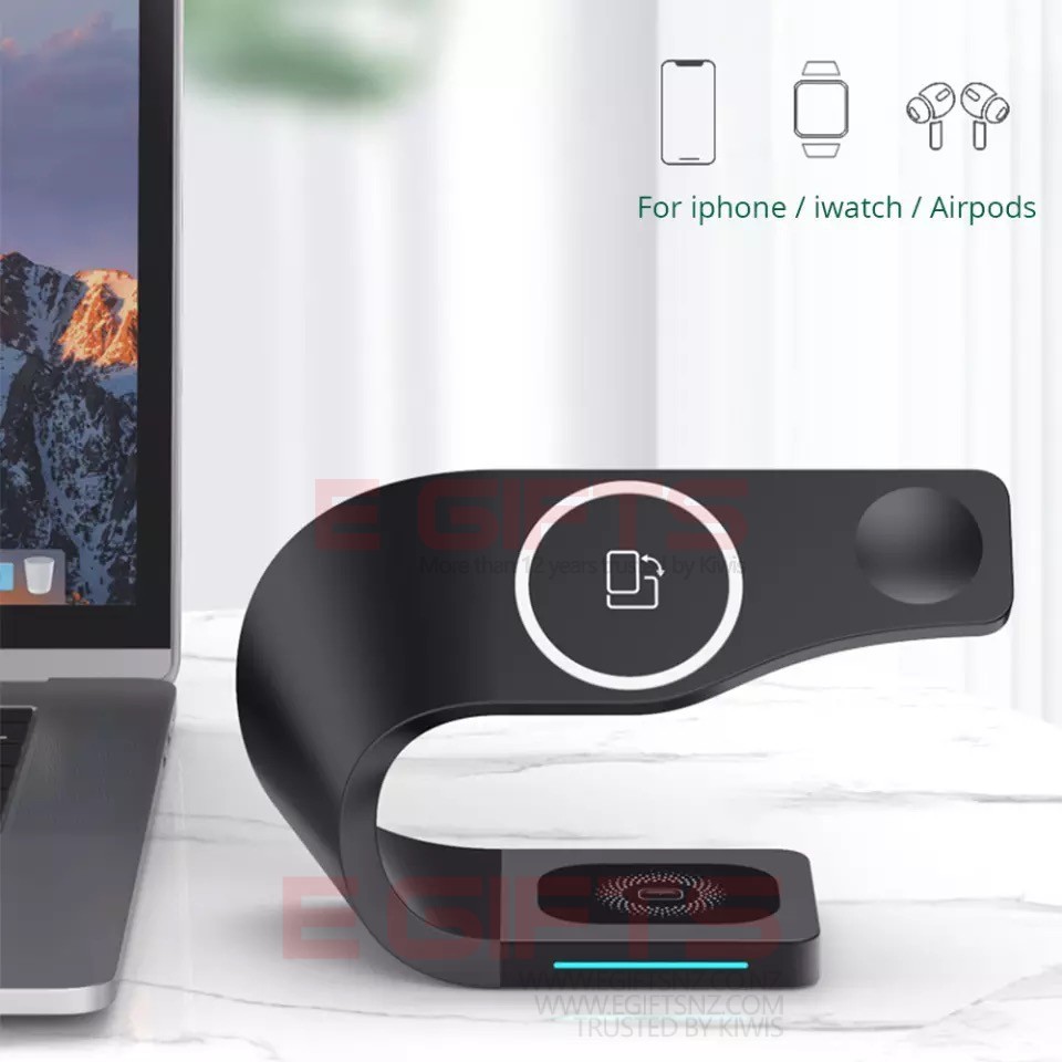 Wireless Charger 4 in 1 Wireless Charging Station AirPods iWatch iPhone Samsung - Image 3