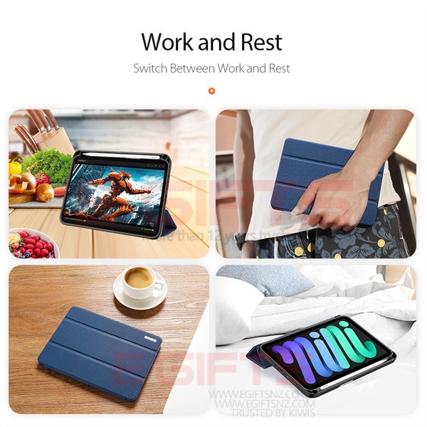 iPad Mini 6/7(2024) DUX DOMO Pen Holder Smart Cover - Image 6