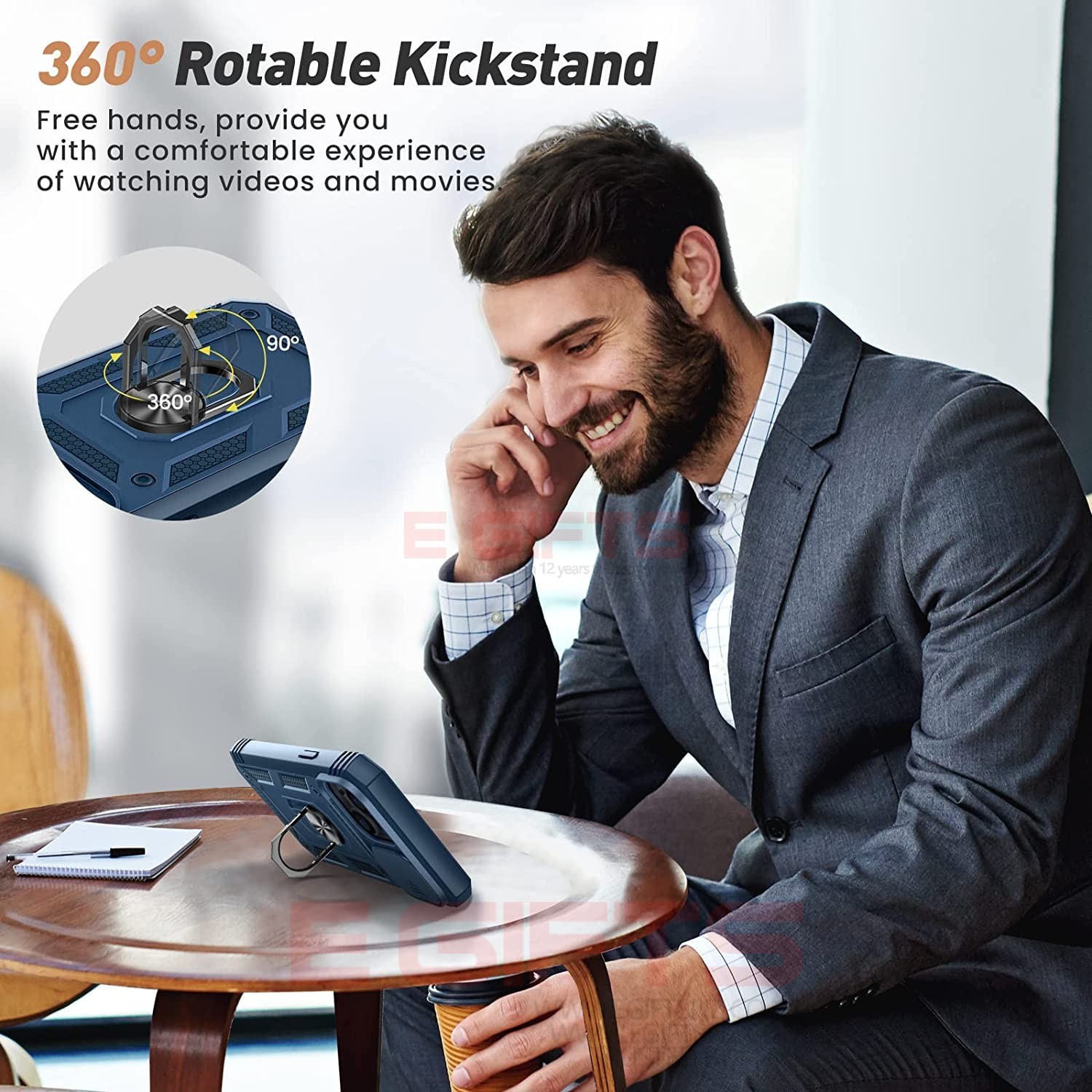 iPhone 13 Pro Max Camera Shield Ring Armor Case - Image 4