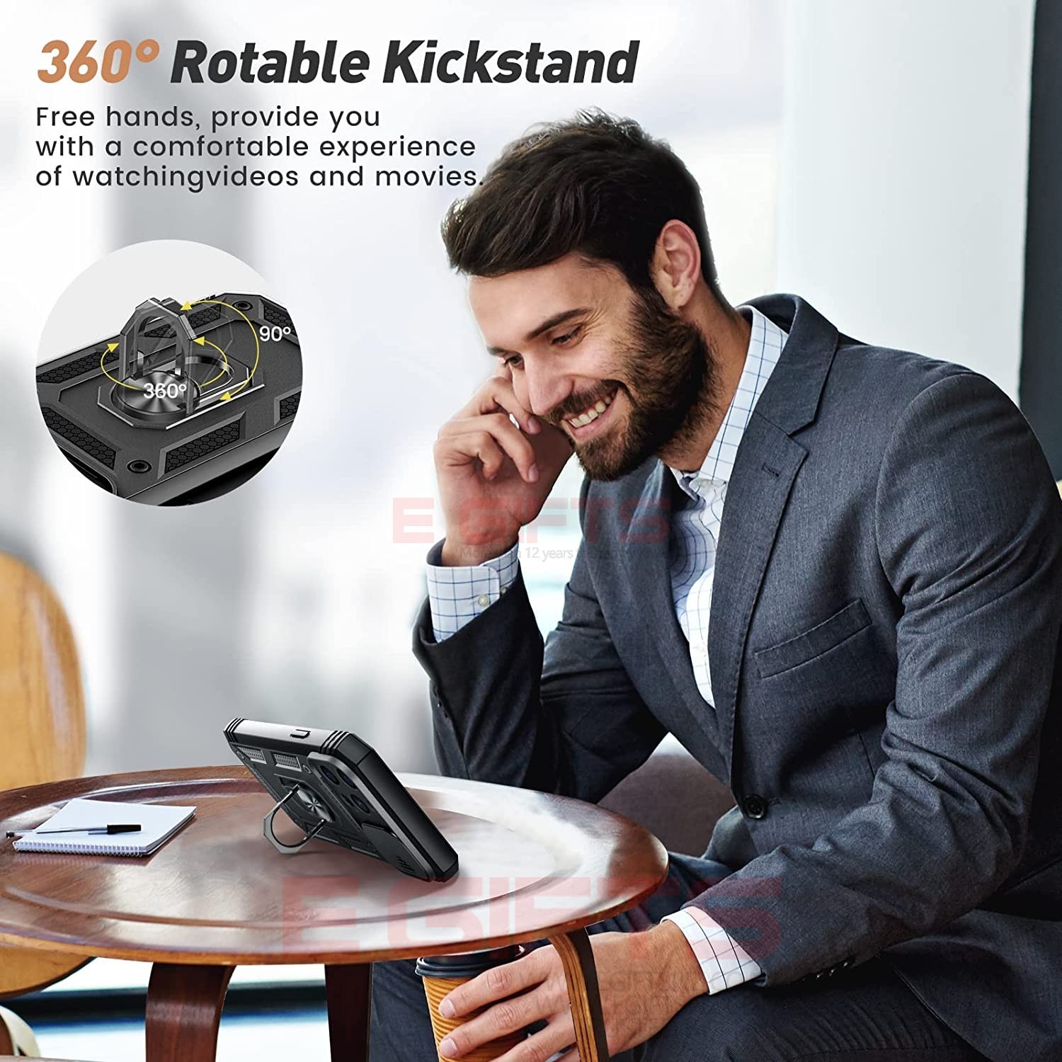 iPhone 13 Pro Camera Shield Ring Armor Case - Image 3