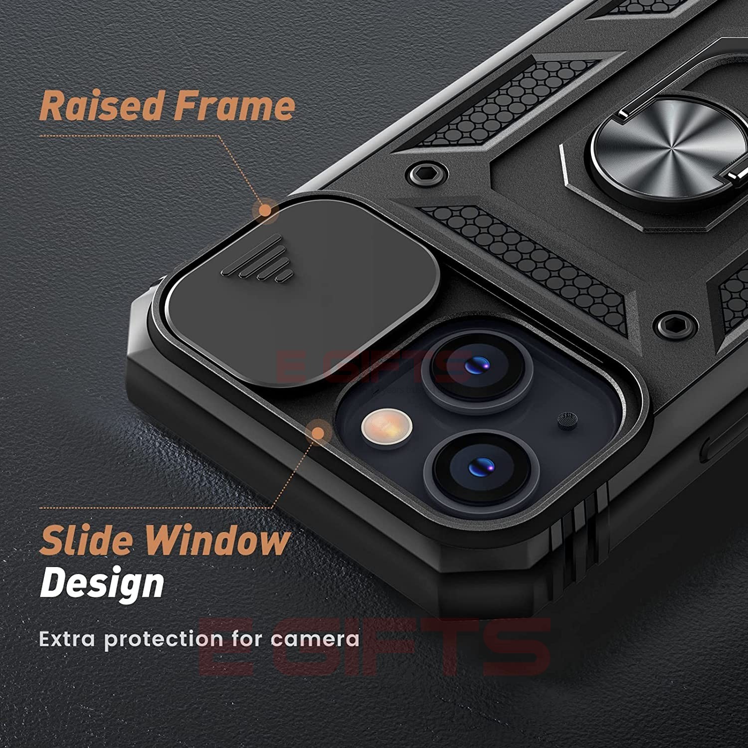 iPhone 13 Pro Max Camera Shield Ring Armor Case - Image 6