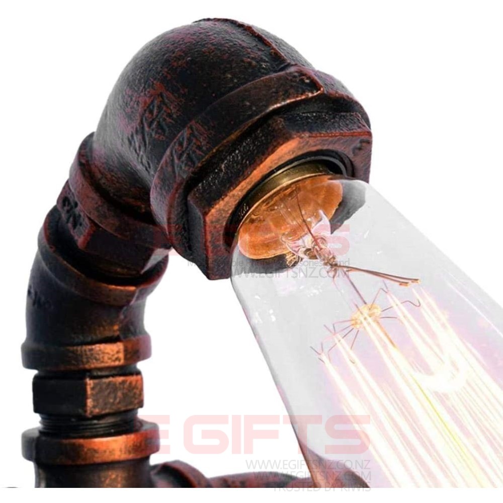 Industrial Robot Bronze Steampunk Water Pipe Lamp Switch - Image 4