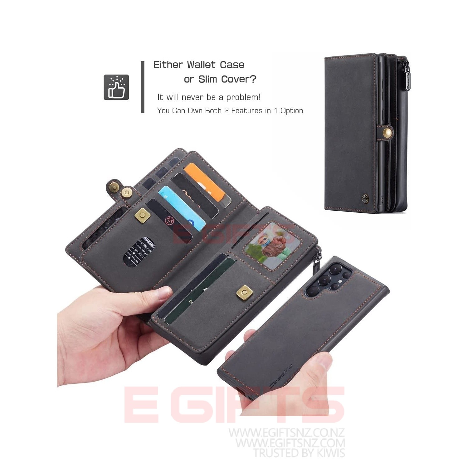 Samsung S22 Ultra CASEME Song Detachable Wallet - Image 6