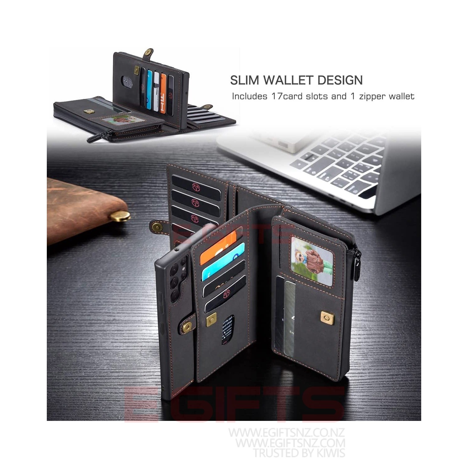 Samsung S22 Ultra CASEME Song Detachable Wallet - Image 8