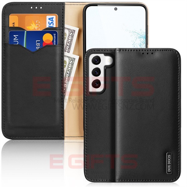 Samsung Galaxy S22 DUX Genuine Leather Wallet Case - Image 2