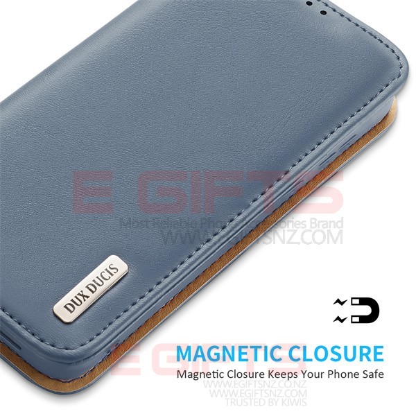 Samsung Galaxy S22 DUX Genuine Leather Wallet Case - Image 7