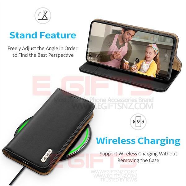 Samsung Galaxy S22 DUX Genuine Leather Wallet Case - Image 8