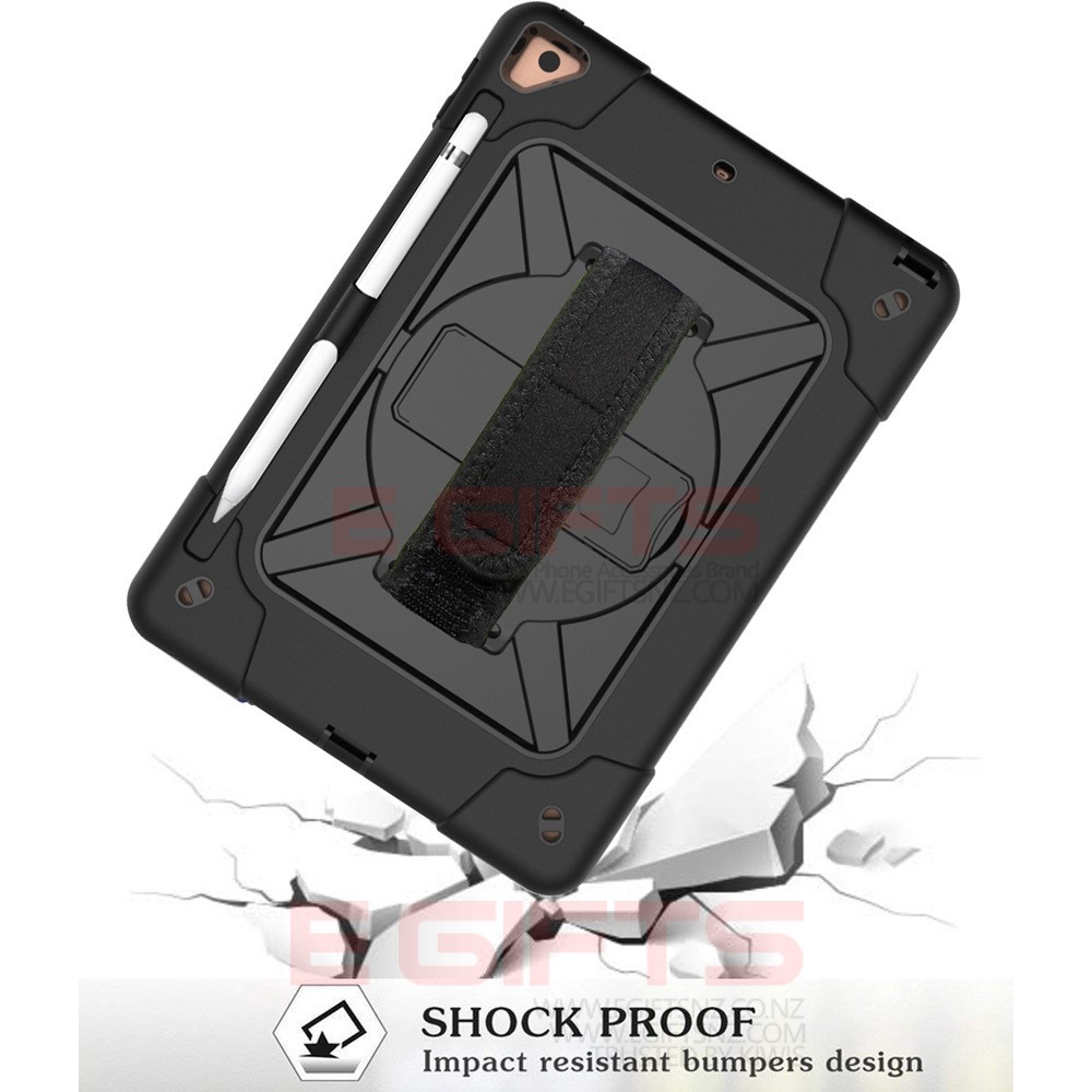 iPad 10.2/10.5 Rugged Three Layers Tough Strap Cover - Image 3