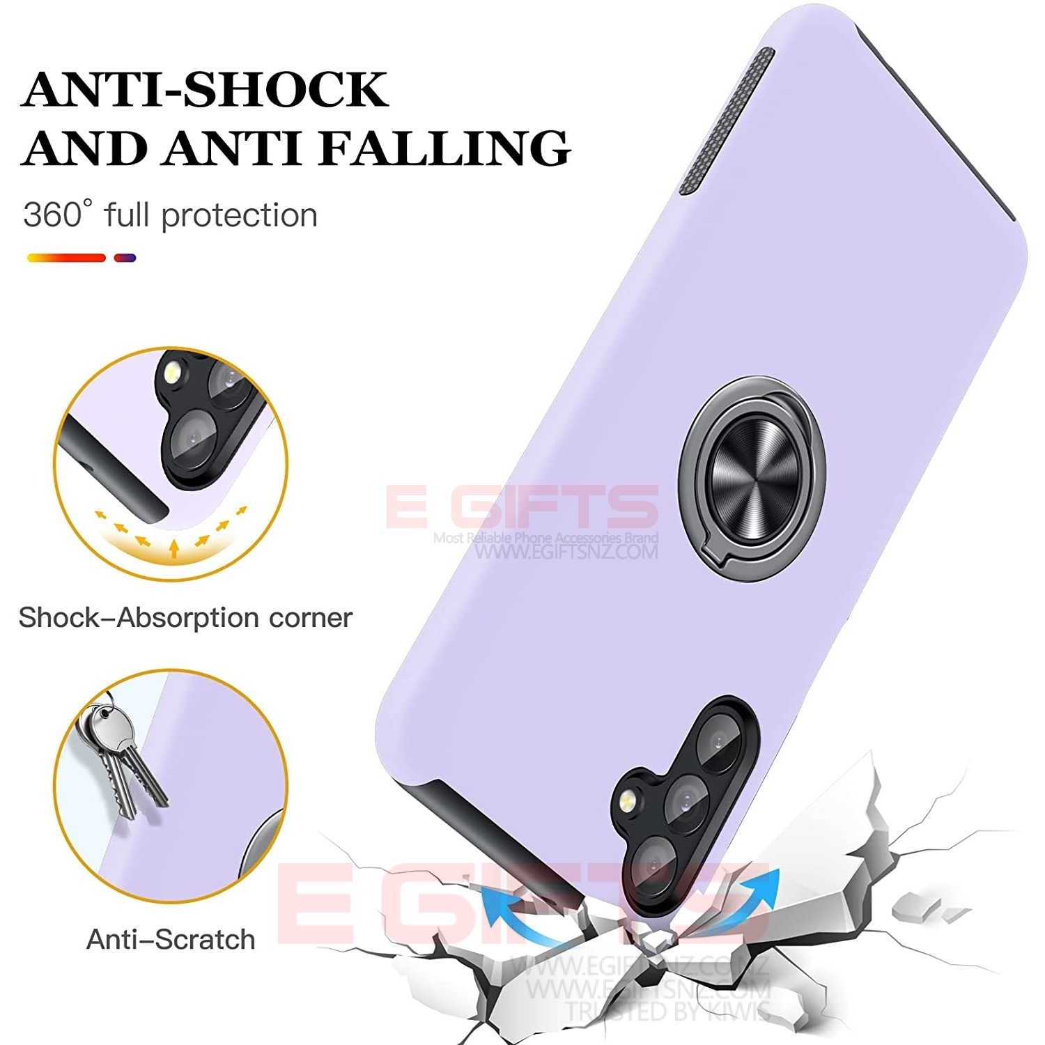 Samsung A13 5G Ring Back Cover - Image 4