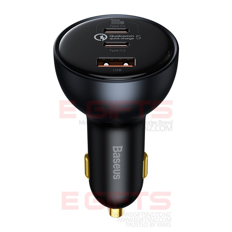BASEUS 160W Superior 2 PD USB Car Charger With Cable - Image 2