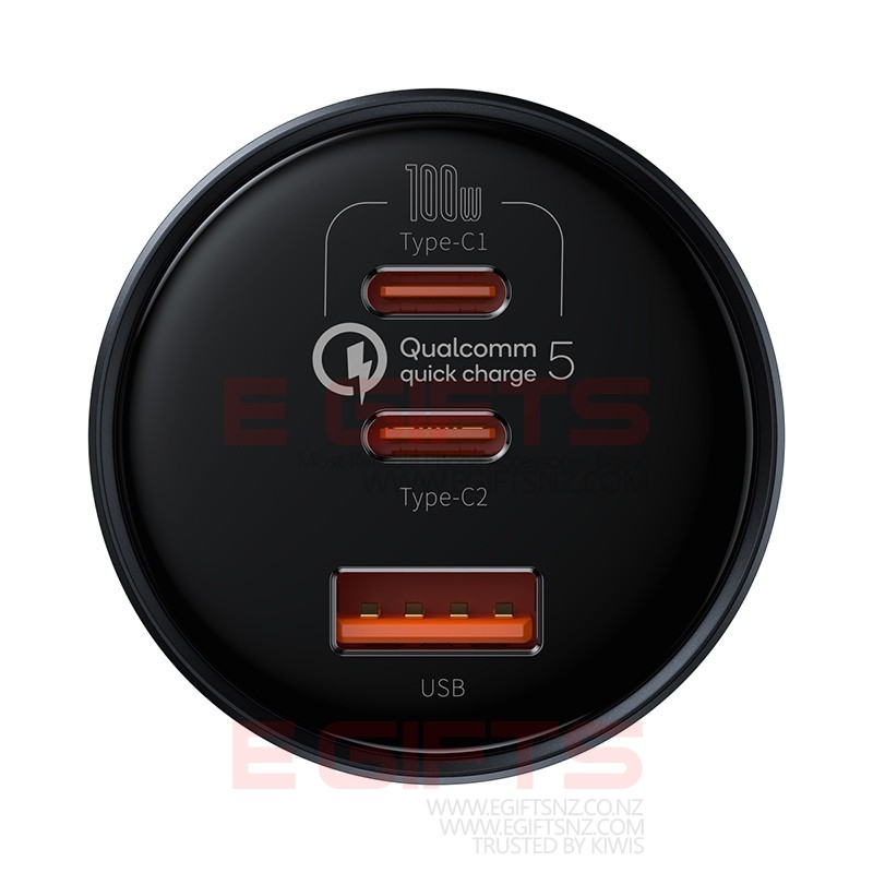 BASEUS 160W Superior 2 PD USB Car Charger With Cable - Image 12
