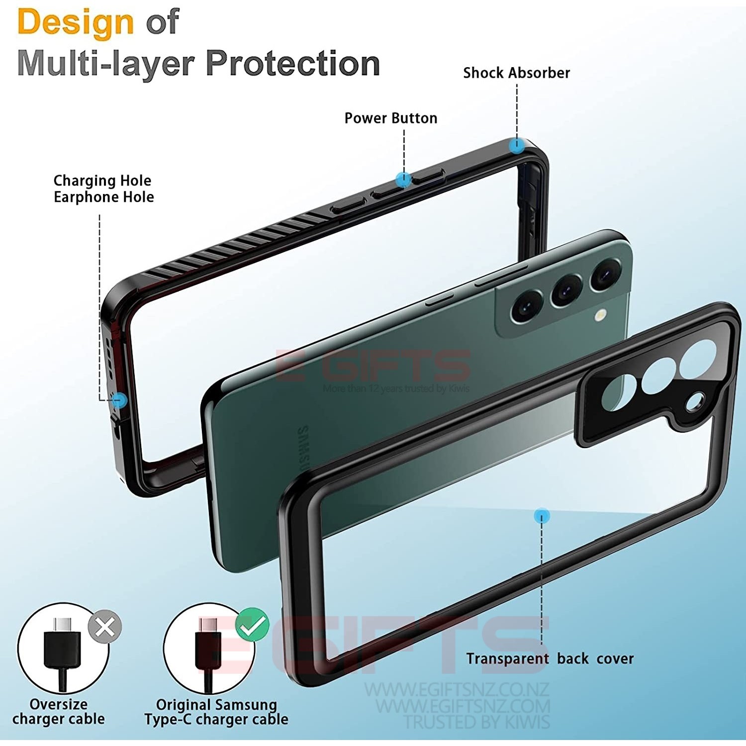 Samsung Galaxy S22 Redpepper IP68 Waterproof Full Body Case - Image 3