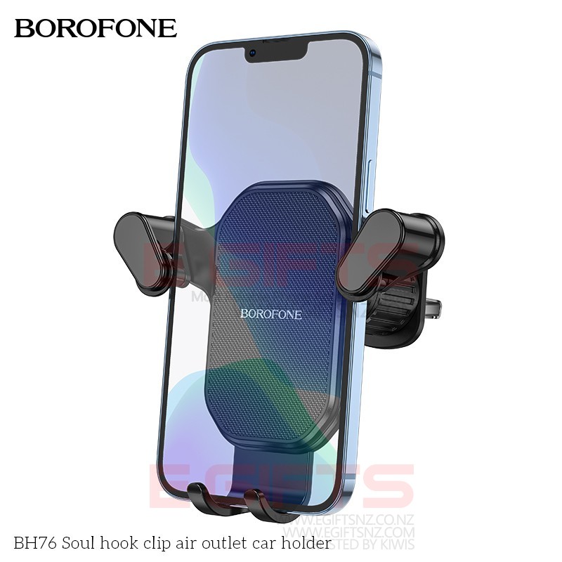 BOROFONE Air Vent Gravity Phone Holder With Hook BH76 - Image 3