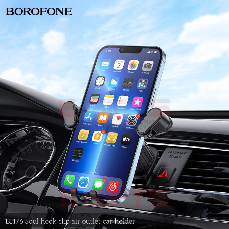BOROFONE Air Vent Gravity Phone Holder With Hook BH76 - Image 5