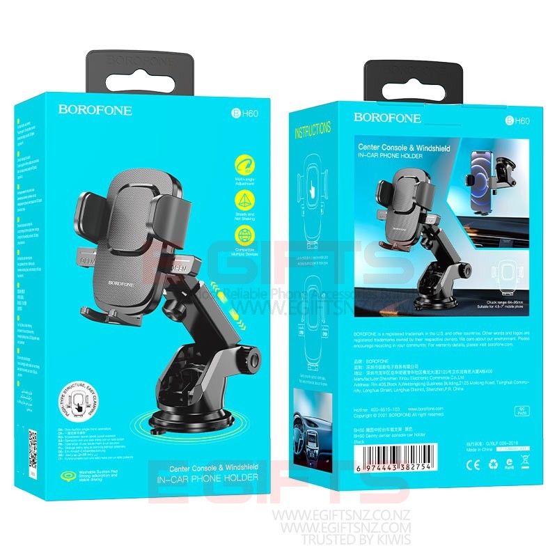 BOROFONE One Touch Clip Phone Holder Windshield BH60 - Image 4