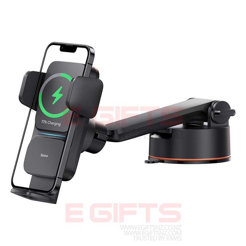 Baseus 15W Qi Automatic Alignment Wireless Car Charger Holder For Windshield - Image 8