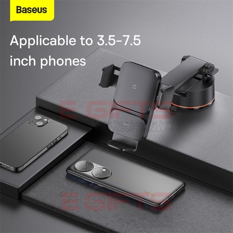 Baseus 15W Qi Automatic Alignment Wireless Car Charger Holder For Windshield - Image 16
