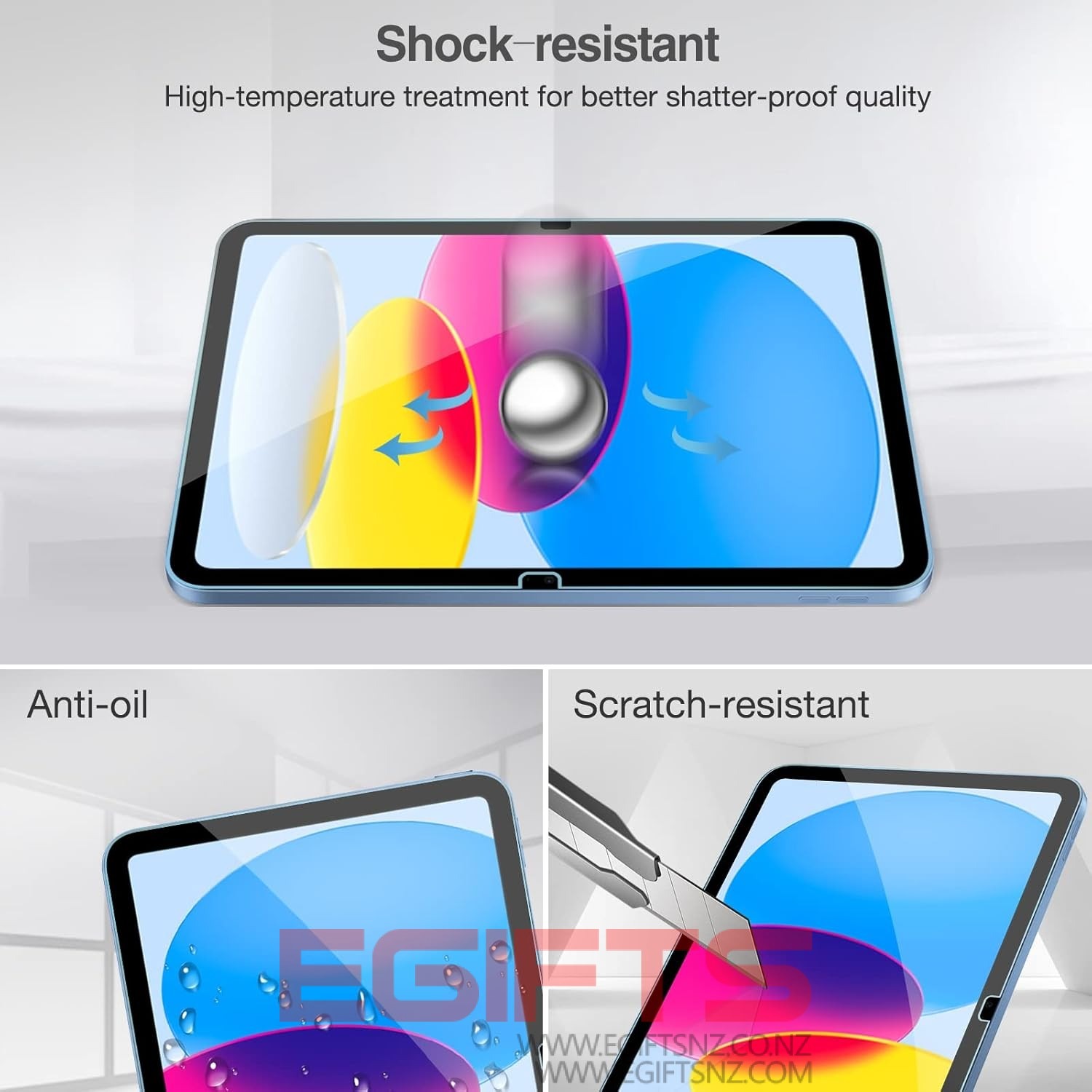 iPad 10.9 10Th 11Th Gen premium tempered glass screen protector - Image 4